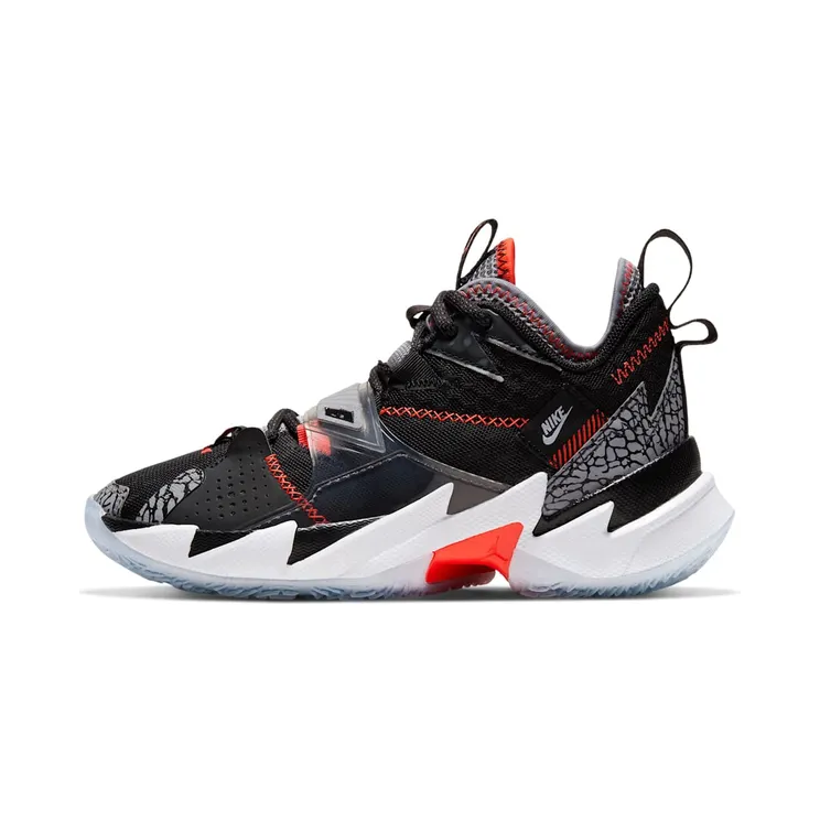 Jordan Why Not Zer0.3’Black Cement’ GS “Black / Cement Grey / White / Bright Crimson” (CD5804-006)