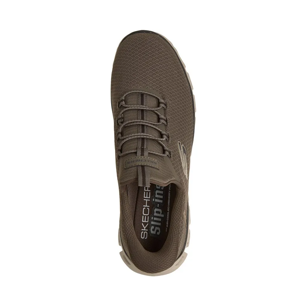 Skechers Slip-ins: Glide-Step – Noxus Sneaker Bruin/Natuurlijk