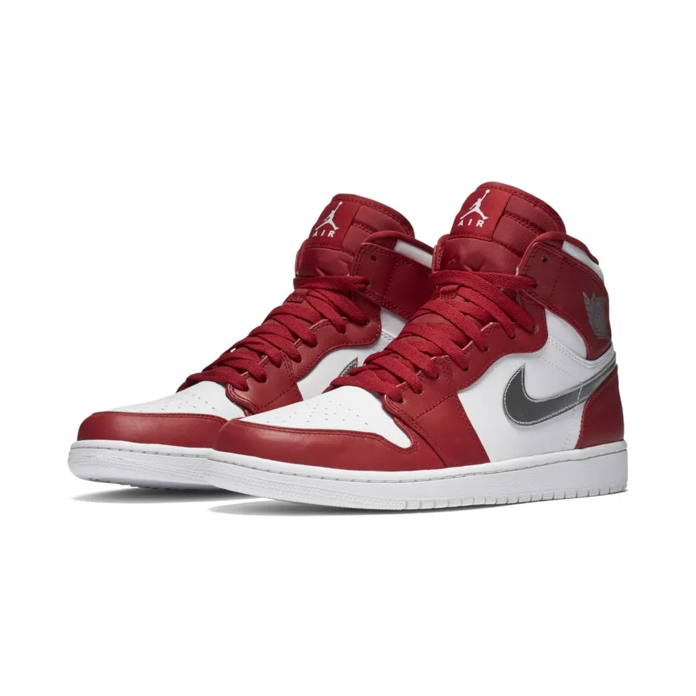 Jordan 1 Retro Silver Medal Gym Red/Metallic Silver-White (332550-602)