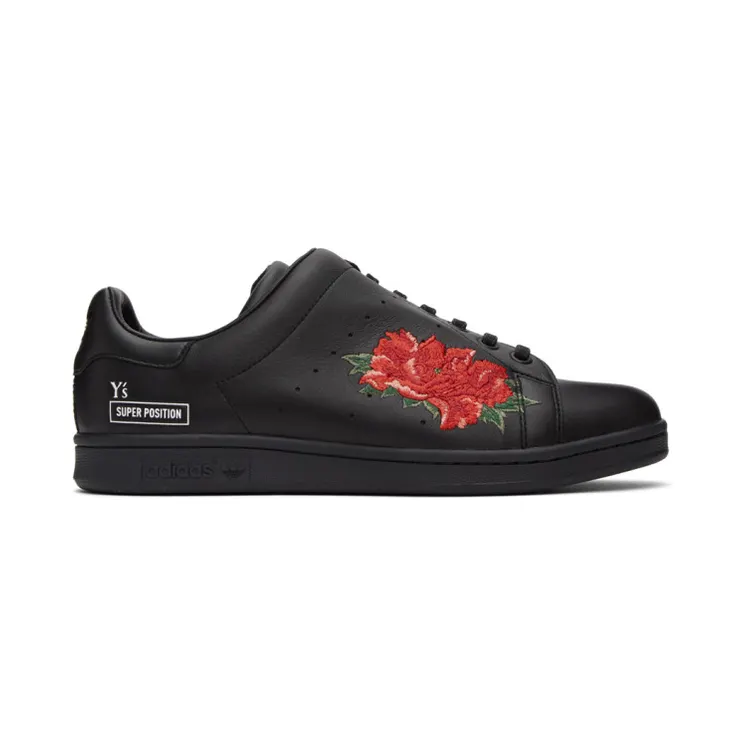 Ys Black Yohji Yamamoto Edition Diagonal Stan Smith Sneakers (YB-E03-703)