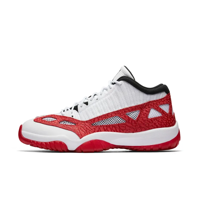 Jordan 11 Retro Low IE White Gym Red White/Gym Red-Black (919712-101)