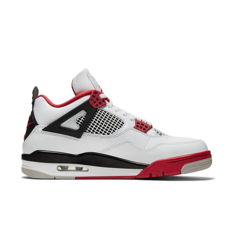 Jordan 4 Retro Fire Red (2020) White/Black-Tech Grey-Fire Red (DC7770-160)