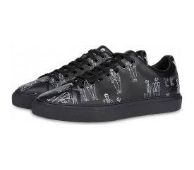 Moschino Sneakers Aus Kalbsleder Moschino Characters (POLMB15222G1BGD100A)