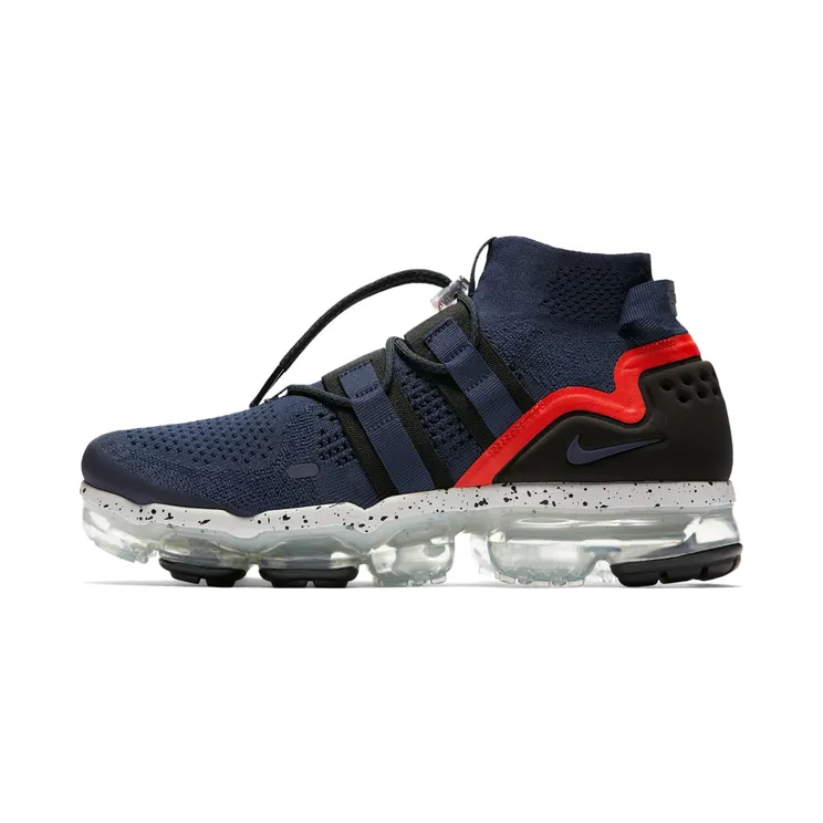Nike Air VaporMax Flyknit Utility Blue “College Navy / Habanero Red / Black” (AH6834-406)