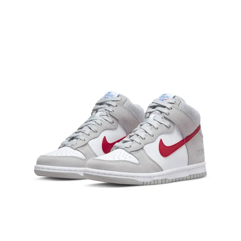 Nike Dunk High Athletic Club Grey Red (GS) (DH9750-001)