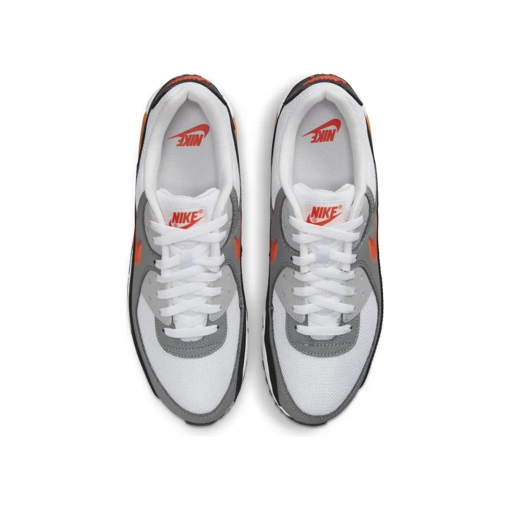 Nike Air Max 90 Zig Zag “White / Team Orange / Black / Total Orange” (DN4927-100)