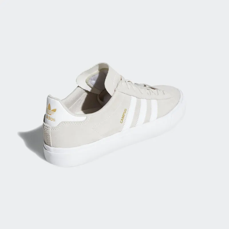 adidas Campus Vulc II Chalk White Chalk White/Cloud White-Gold Metallic (DB0385)