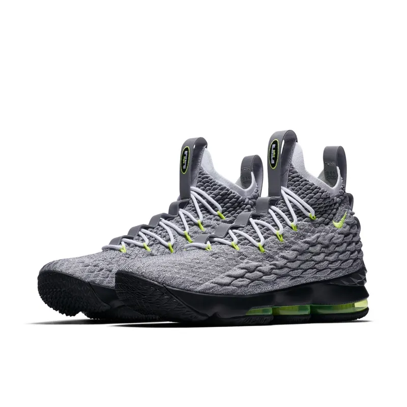 Nike LeBron 15 Air Max 95 Cool Grey/Neon Yellow (AR4831-001)