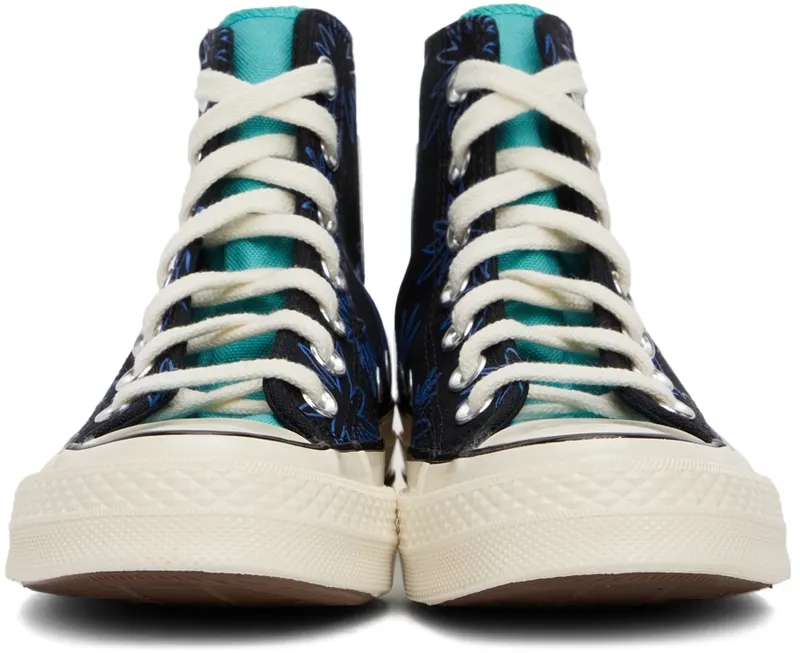 Converse Chuck 70 Zonnige Flowers Black/washed Teal/game Royal (172824C)