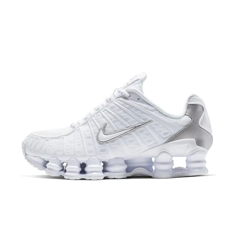 Nike Shox TL White Metallic Silver (W) White/Metallic Silver-Max Orange-White (AR3566-100)
