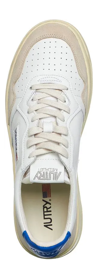 Autry Medalist Low Leather / Suede White / Princess Blue (AULMLS49) (4)