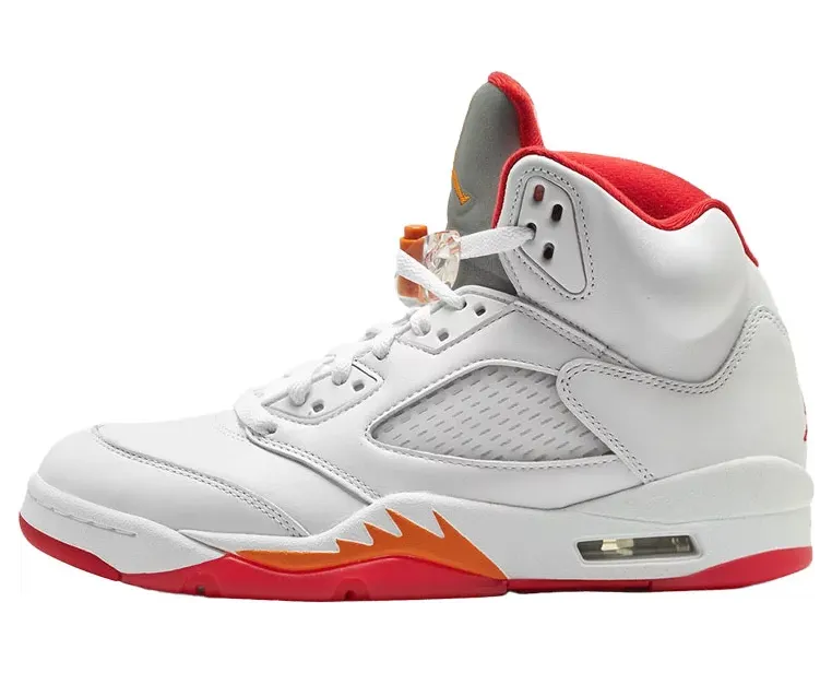 Air Jordan 5 – “White / Sunset / Fire Red / Black” (IV5678-102)