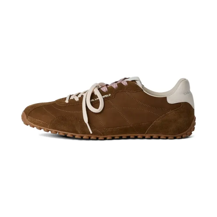 Karl Lagerfeld Astra Volley aus Wildleder “Brown” (KL55922L157)