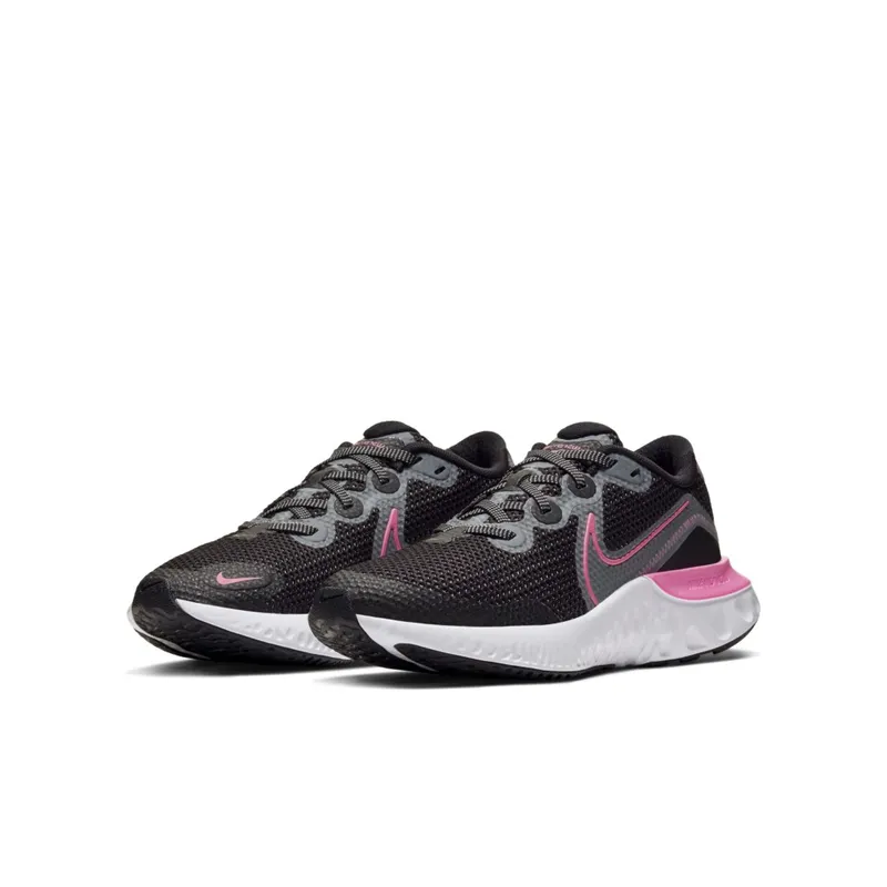 Nike Renew Run Black Pink Glow (GS) Black/Light Smoke Grey/White (CT1430-092)