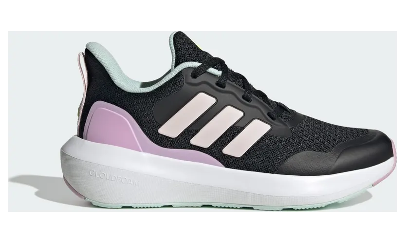 Adidas Fortarun 3.0 Kids Core Black / Clear Pink / Bliss Lilac (JI2180)