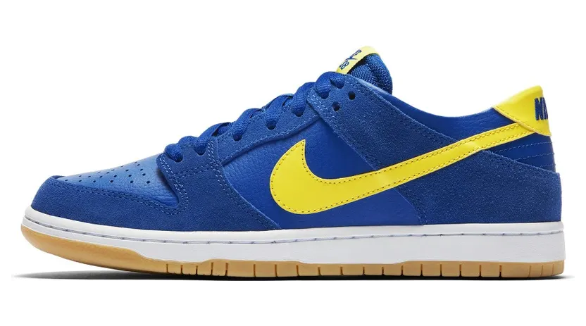 Nike Zoom Dunk Low Pro SB ‘Boca Juniors’ Varsity Royal/Lightning-Gum Light Brown (854866-471)