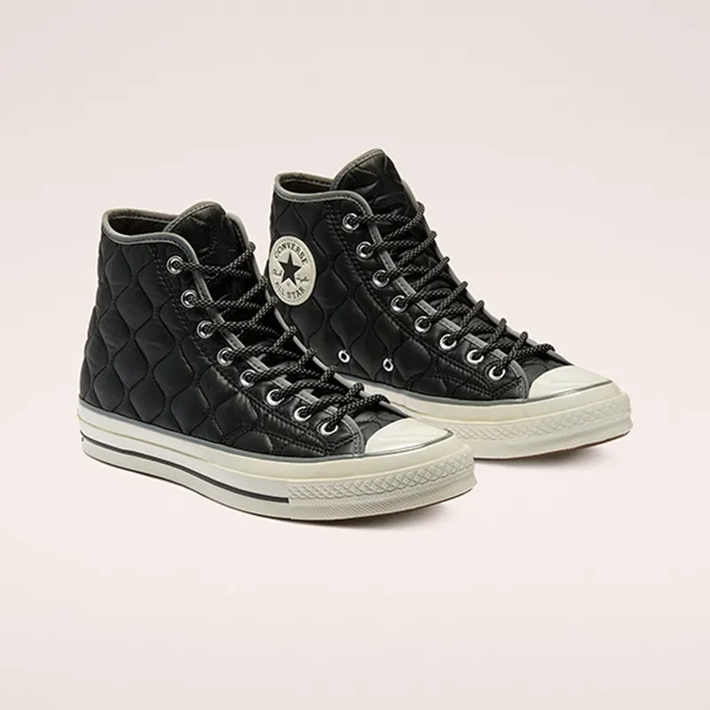 Converse Chuck 70 High ‘Workwear Quilting – Black Limestone’ Black/Limestone Grey/Egret (169376C)