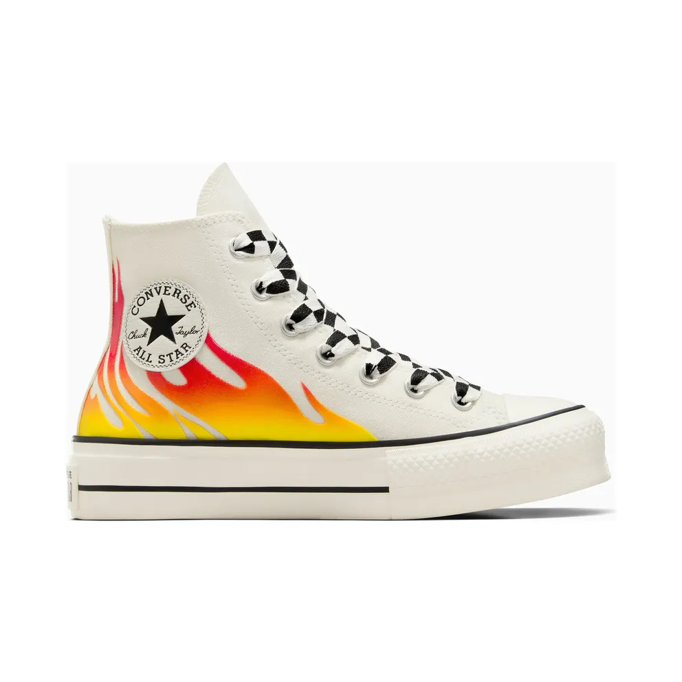 Converse Chuck Taylor All Star Lift Platform Flames White Red/ Black (A07892C)