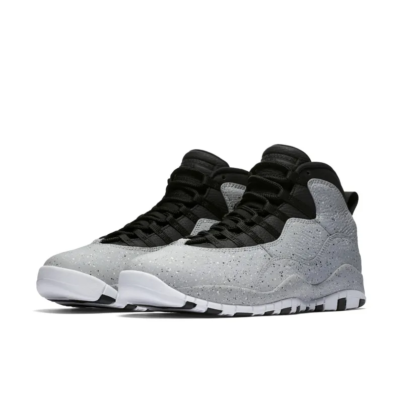 Jordan 10 Retro Light Smoke Grey Light Smoke Grey/Black-University Red-White (310805-062)