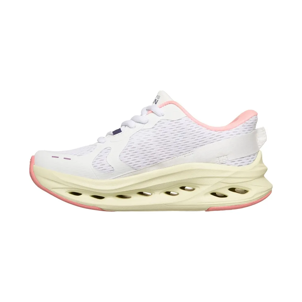 Skechers Slip-ins: Max Cushioning Glide-Step – Smooth Soles Sneaker White/Pink