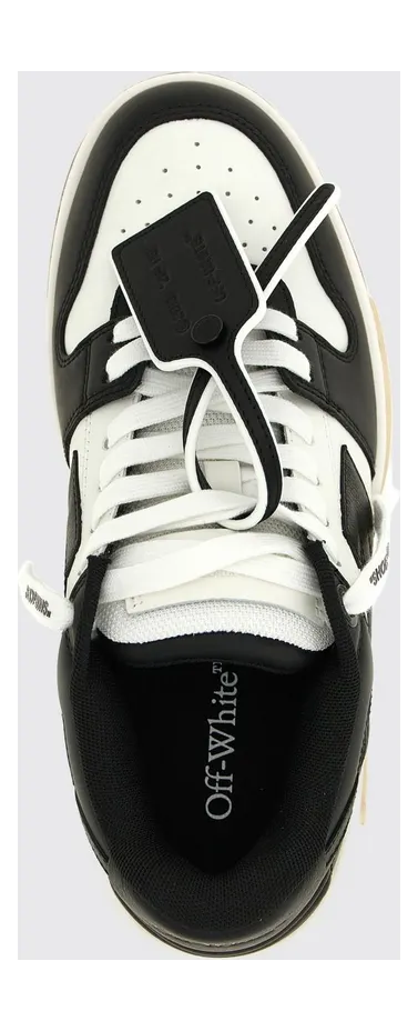 Off-White Out Of Office Bicolor Leather Sneakers with Applied Logo White 1 (W259C9L0060110) (3)