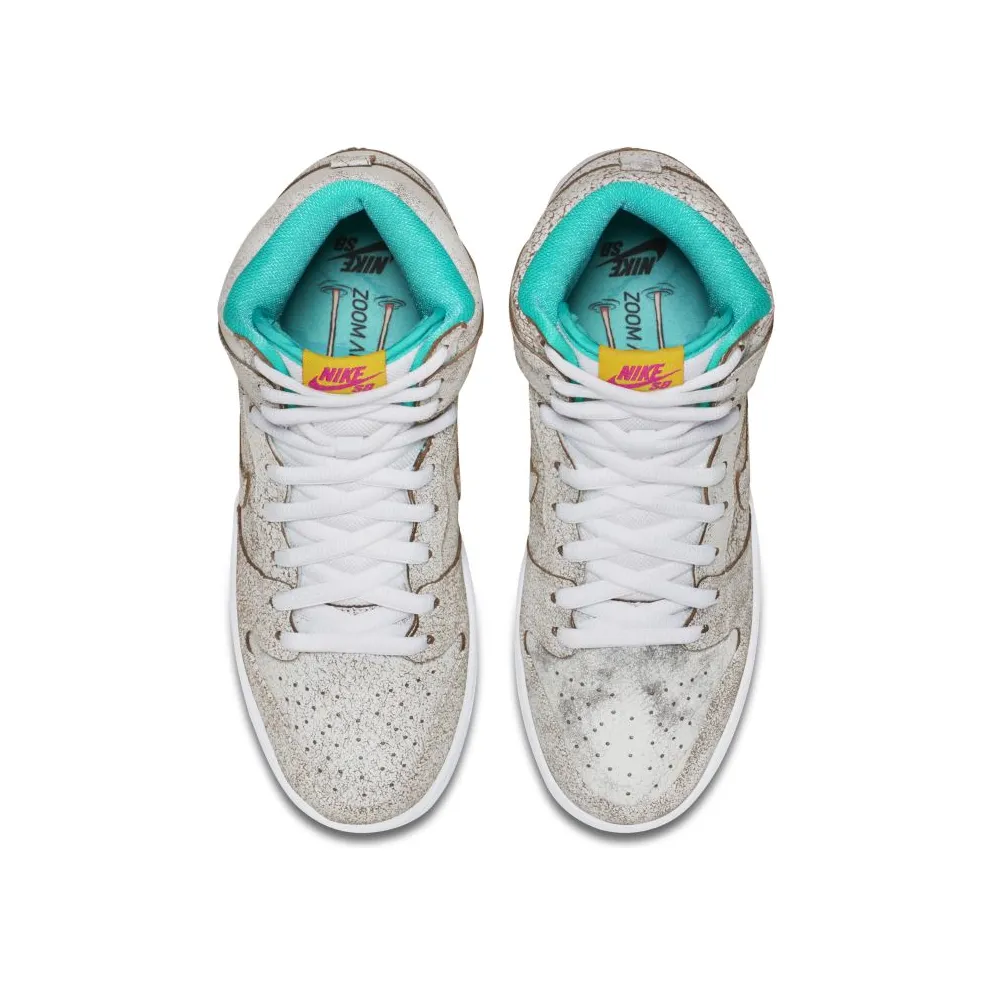 Nike Dunk SB High Flamingo White/White-Hyper Jade (313171-117)