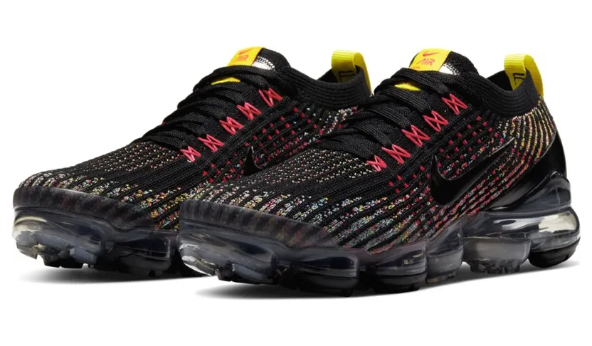 Nike Air VaporMax Flyknit 3 Black Multi-Color (W)