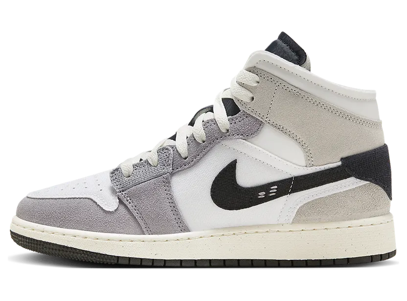 Air Jordan 1 Mid SE Craft GS “Cement Grey” (FD9091-002)