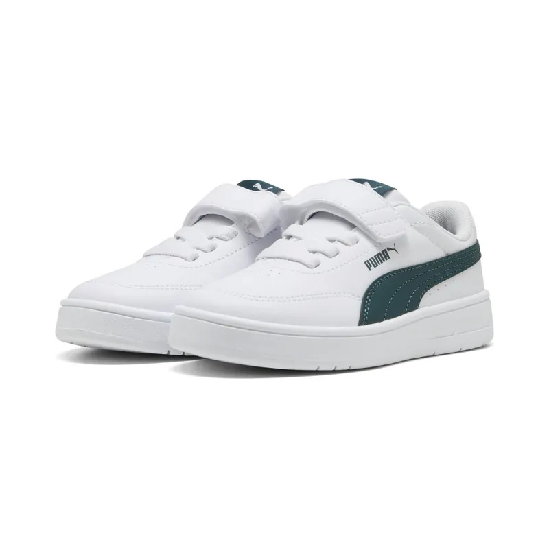 Puma Court Classic Clean “Puma White / Green Terrain” (403751_04)