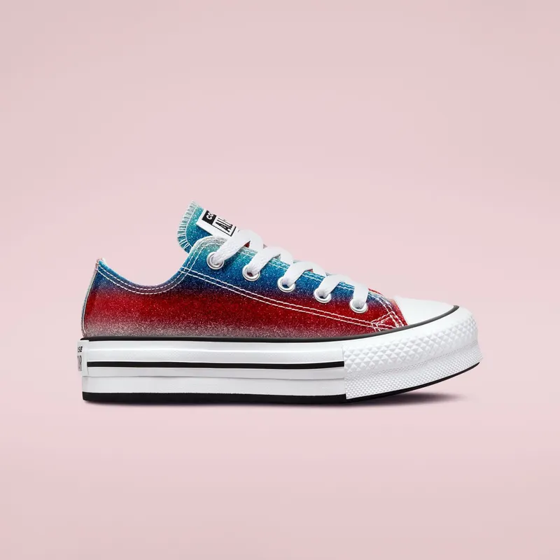Converse Chuck Taylor All Star EVA Lift Platform Glitter Drip Baltic Blue/White/soft Red (A00445C)
