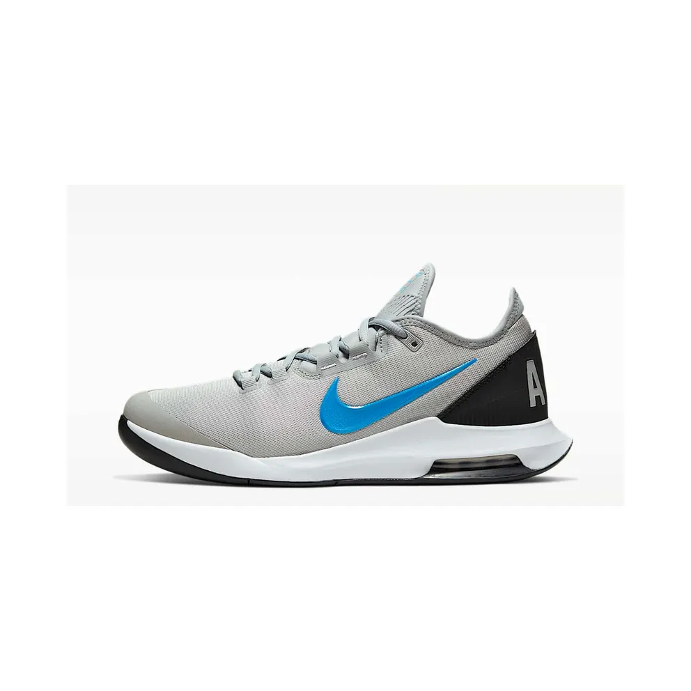 NikeCourt Air Max Wildcard “Light Smoke Grey / Off-Noir / White / Blue Hero” (AO7351-005)