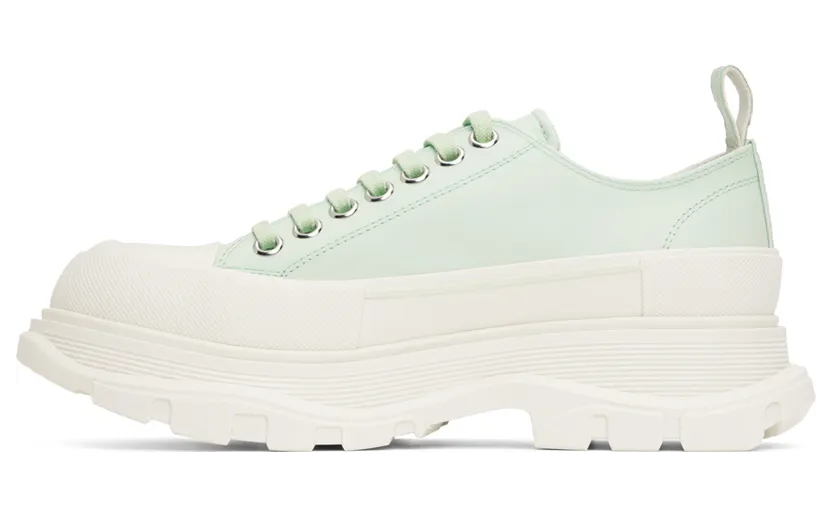 Alexander McQueen White Graffiti Tread Slick Low-Top Sneakers (711108WIAT6) (3)