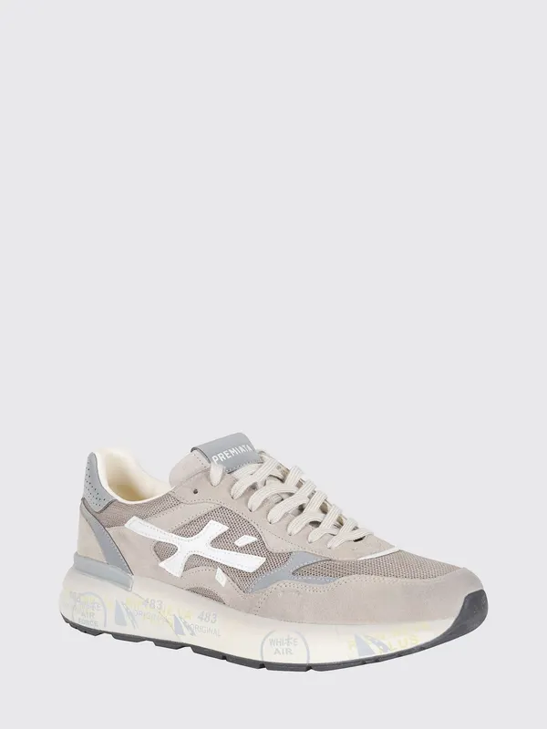 Premiata Mick Used Suede and Mesh Sneakers Brown (MICK018118)