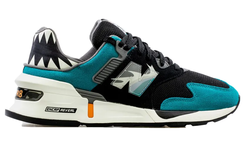 New Balance 997S Shoe Palace Great White (Teal Toe) (MS997JSH)