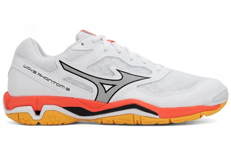Mizuno Wave Phantom 3 White Fiery Coral 2 Citrus (X1GA2260982)