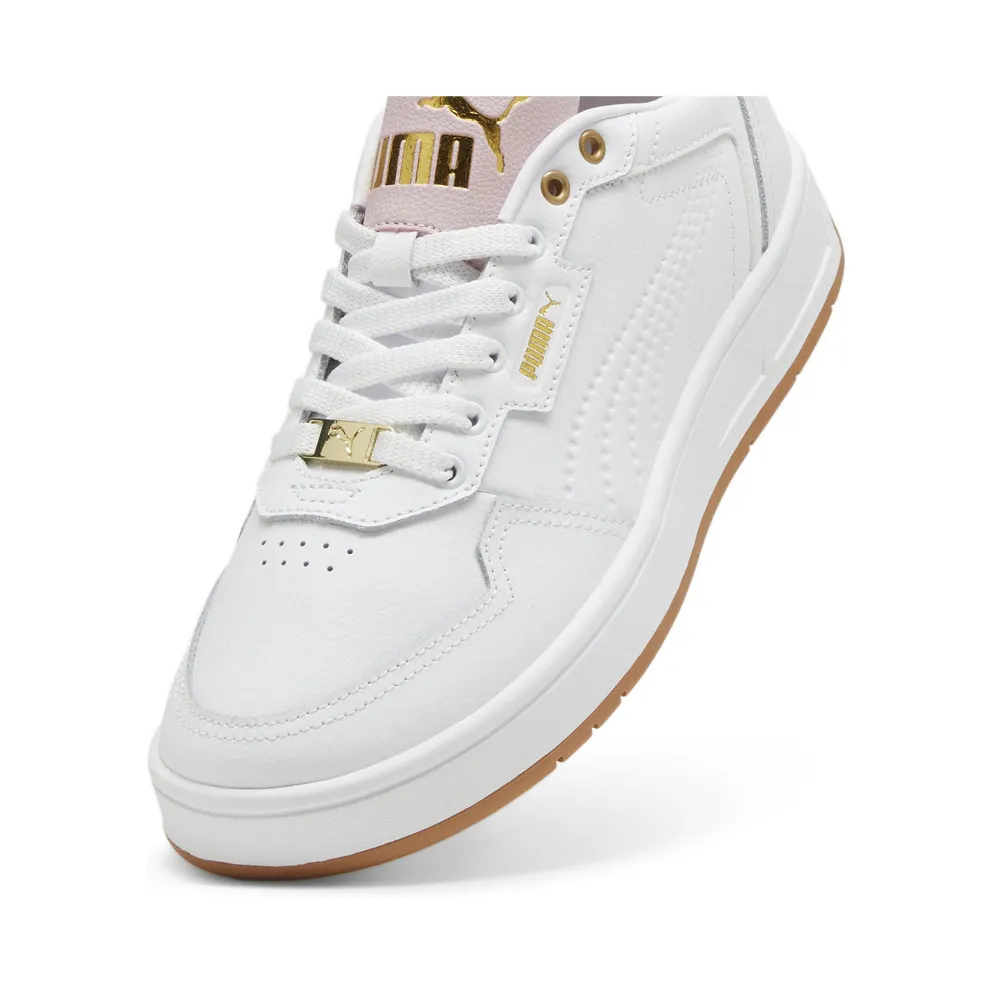 Puma Court Lux “Puma White / Mauve Mist / Puma Gold” (395019_09)
