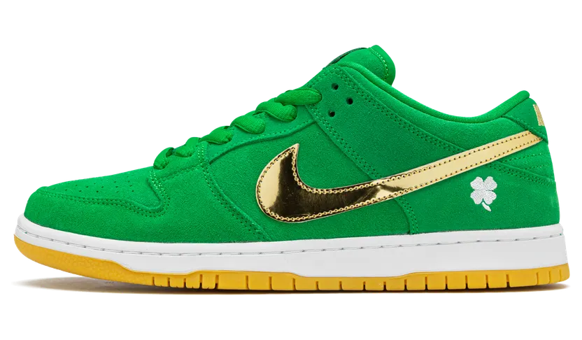 Nike SB Dunk Low Pro St. Patricks Day – “Green / White / Black / Gold” (BQ6817-303)