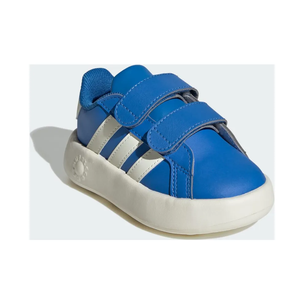 adidas Grand Court 2.0 Shoes Kids “Bright Royal / Ivory / Warm Sandstone” (JR5103)