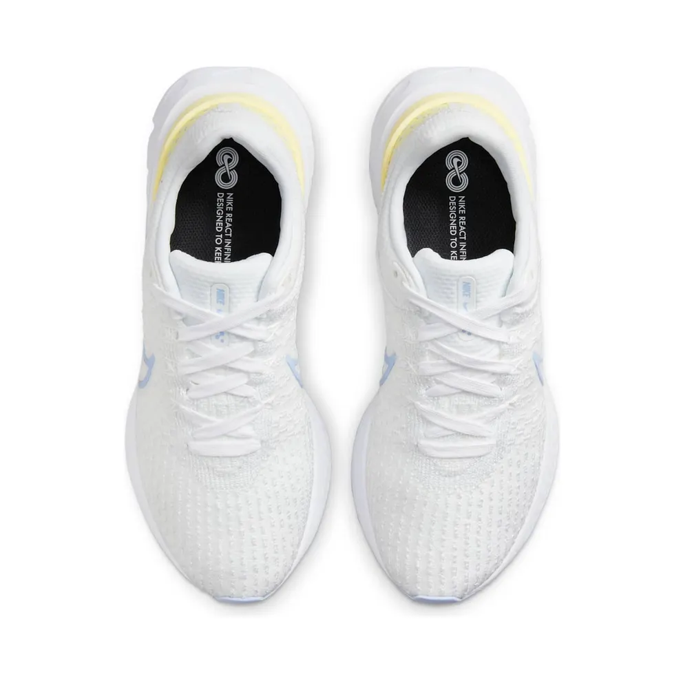 Nike React Infinity Run Flyknit 3 White Violet Citron Tint (DD3024-100)