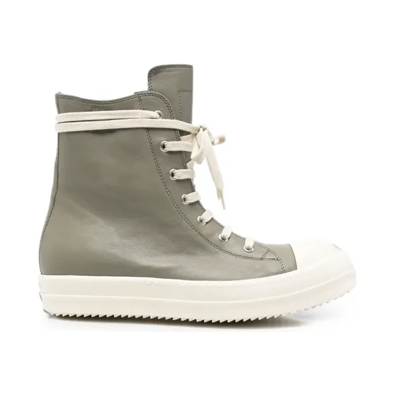 Rick Owens High Top Sneakers Dark Pearl Milk (RU02F4890-LHL-4811)