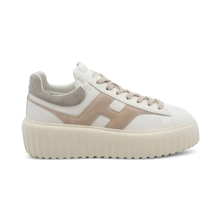 Hogan H-Stripes met vlakken en logopatch “White” (HXW6450FE91N1M)