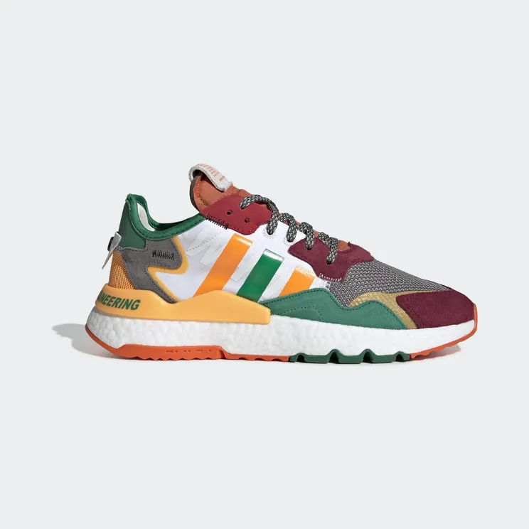 Adidas White Mountaineering x Nite Jogger ‘Real Gold’ Cloud White/Real Gold/Collegiate Burgundy (EG1687)