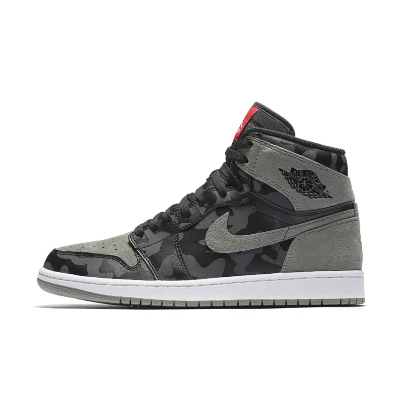 Jordan 1 Retro High Camo 3M Shadow Black/Black-Dark Stucco-White (AA3993-034)