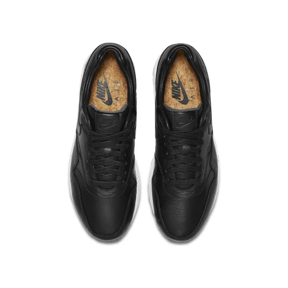 Nike Air Max 1 Pinnacle Black Leather Black/Black-Black-White (859554-001)