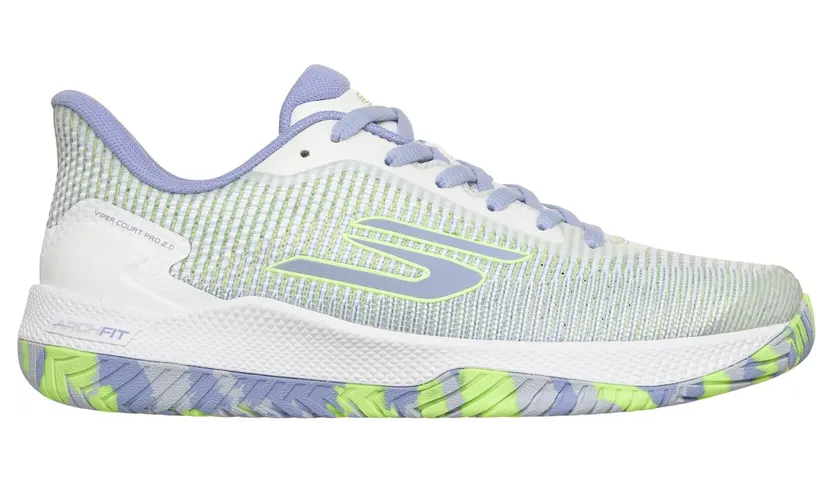 Skechers Viper Court Pro 2.0 Sneaker Wit/Maagdenpalm