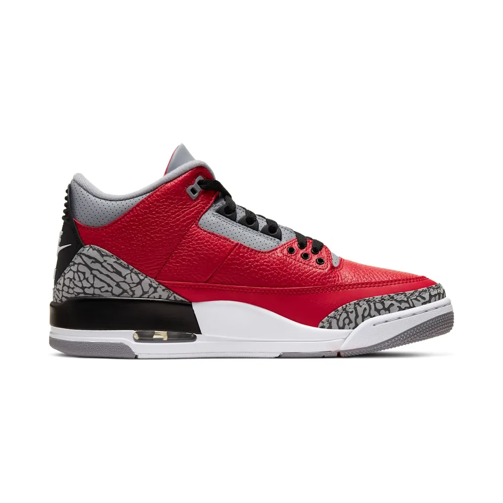 Air Jordan Nike AJ III 3 Retro Fire Red Cement ‘Nike Chi’ (2020) (CU2277-600)