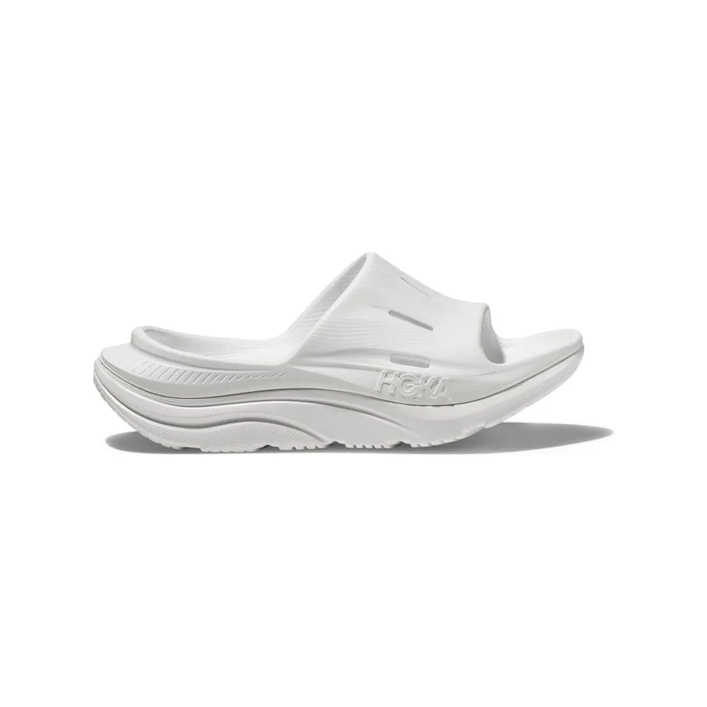Hoka One Ora Recovery Slide 3 White (1135061-WWH)