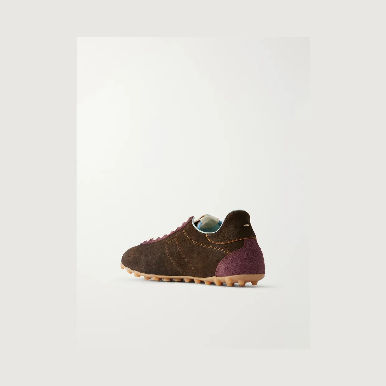 Maison Margiela Sprinters Paneled Suede Sneakers Brown (S97WS0104) (4)