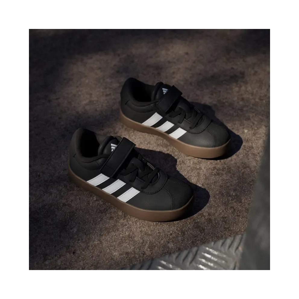 Adidas VL Court 3.0 Skateboard Shoes Kids Core Black / Cloud White / Core Black (ID9154)