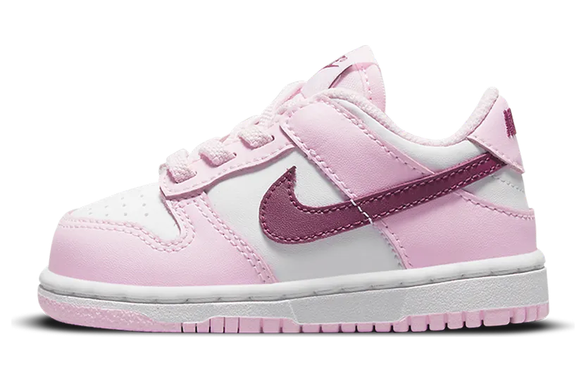 Nike Dunk Low Pink Red White (TD) (CW1589-601)